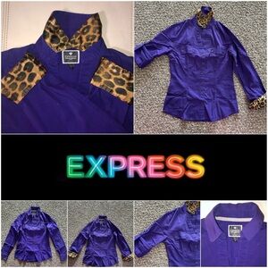 Express Essential Button-Down Blouse